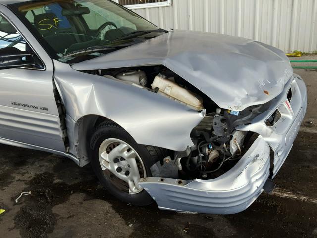1G2NE52T4XM940904 - 1999 PONTIAC GRAND AM S SILVER photo 9