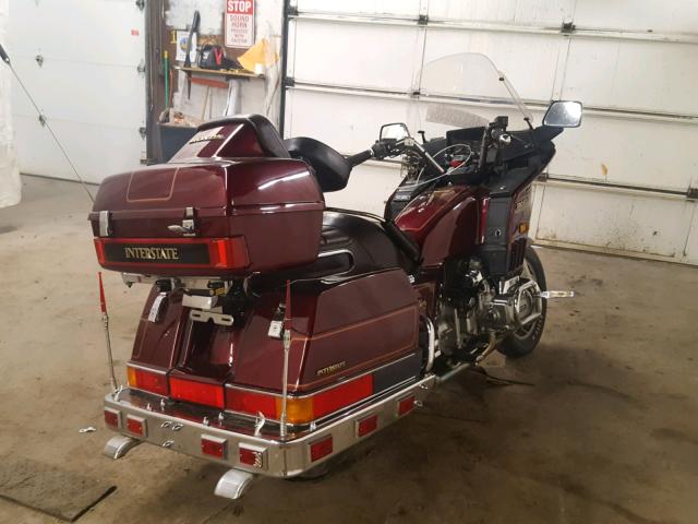 1HFSC141XFA110894 - 1985 HONDA GL1200 I MAROON photo 4