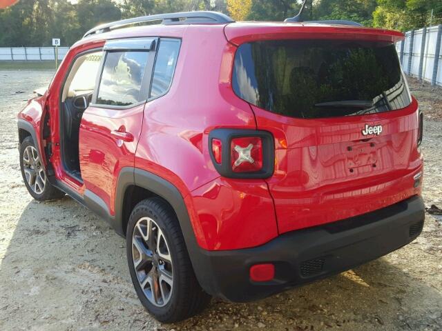 ZACCJABB1HPF83960 - 2017 JEEP RENEGADE L RED photo 3