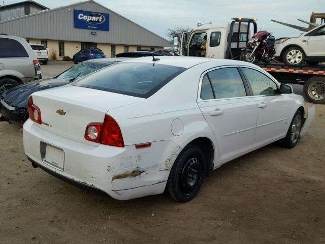 1G1ZD5EB4A4106750 - 2010 CHEVROLET MALIBU 2LT WHITE photo 4