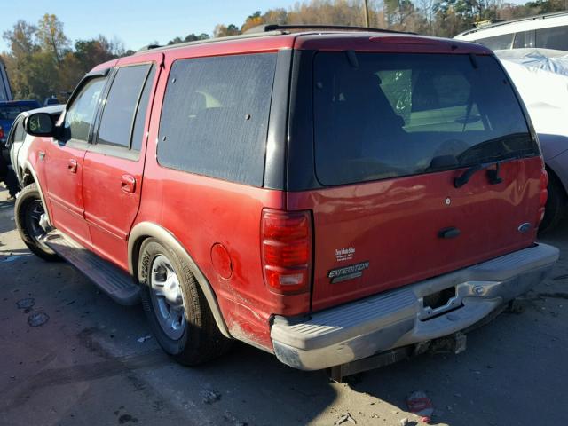 1FMRU17W62LA85340 - 2002 FORD EXPEDITION RED photo 3