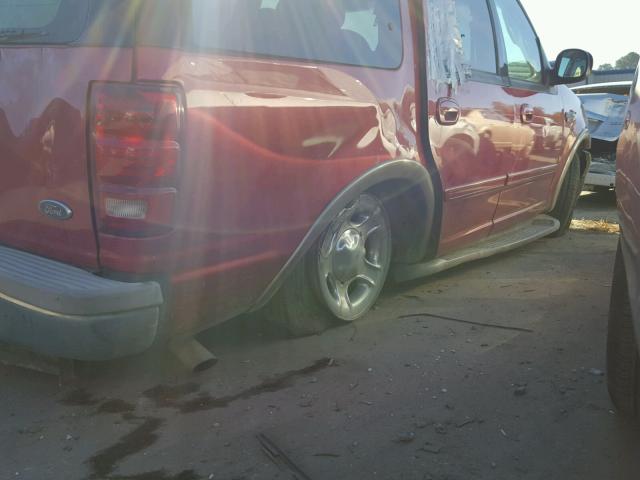 1FMRU17W62LA85340 - 2002 FORD EXPEDITION RED photo 9