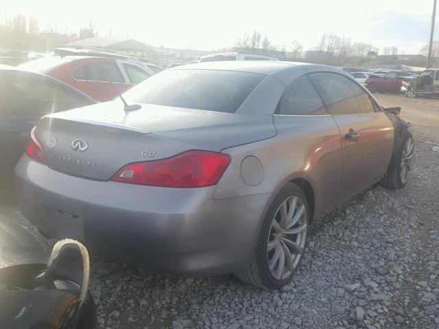 JNKCV66E49M723696 - 2009 INFINITI G37 BASE SILVER photo 4