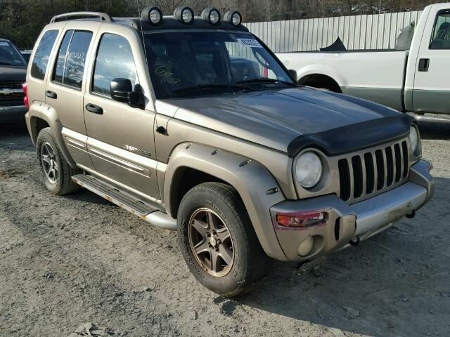 1J4GL38K42W367118 - 2002 JEEP LIBERTY RE TAN photo 1