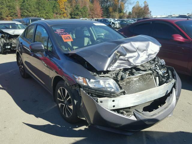 19XFB2F81FE055313 - 2015 HONDA CIVIC EX ნაცრისფერი ფოტო 1