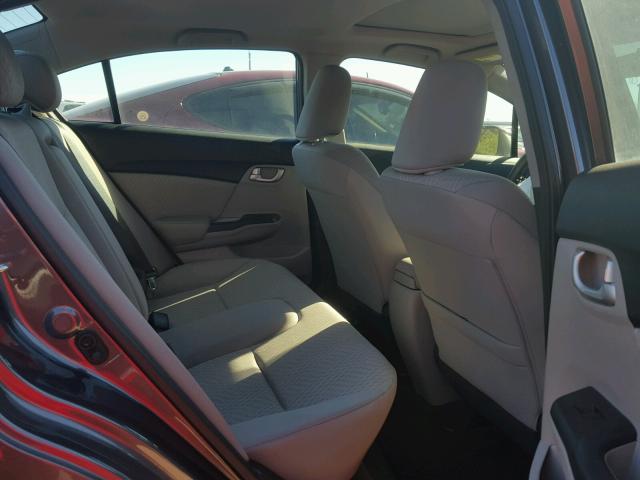 19XFB2F81FE055313 - 2015 HONDA CIVIC EX ნაცრისფერი ფოტო 6