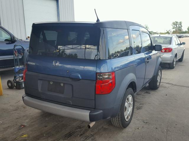 5J6YH18367L017257 - 2007 HONDA ELEMENT LX BLUE photo 4