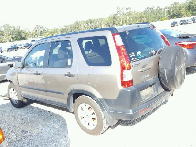 SHSRD78805U326607 - 2005 HONDA CR-V EX GOLD photo 3