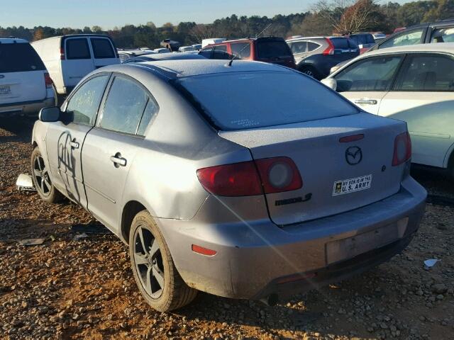 JM1BK12F351298412 - 2005 MAZDA 3 I GRAY photo 3