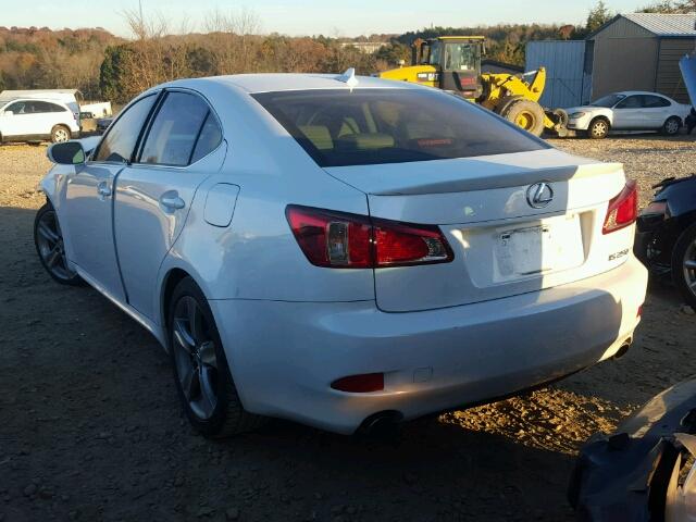 JTHBF5C2XC5178845 - 2012 LEXUS IS 250 WHITE photo 3