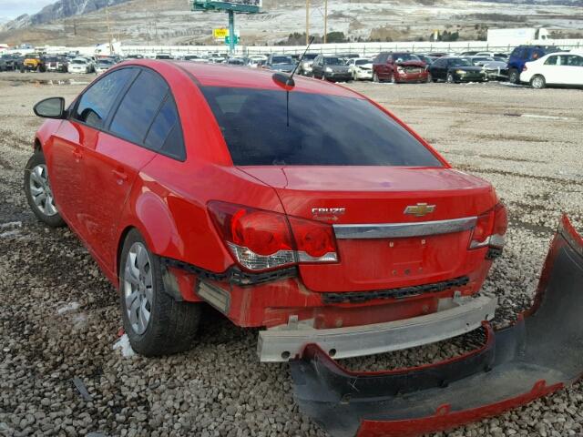 1G1PC5SH2G7146139 - 2016 CHEVROLET CRUZE LIMI RED photo 3