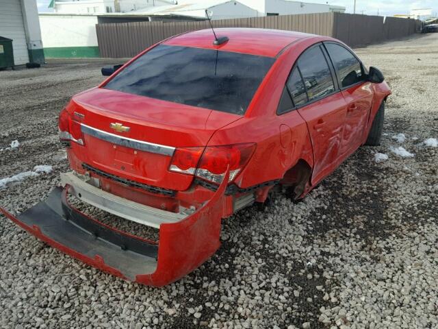 1G1PC5SH2G7146139 - 2016 CHEVROLET CRUZE LIMI RED photo 4