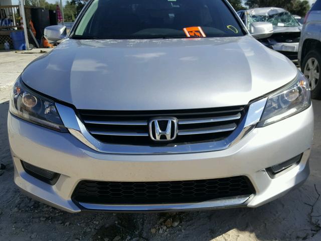 1HGCR2F84EA163135 - 2014 HONDA ACCORD EXL SILVER photo 9