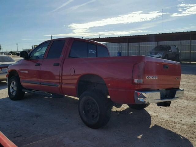 3D3HU18N52G121870 - 2002 DODGE RAM 1500 RED photo 3