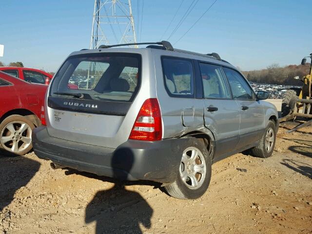 JF1SG63695H714845 - 2005 SUBARU FORESTER 2 SILVER photo 4