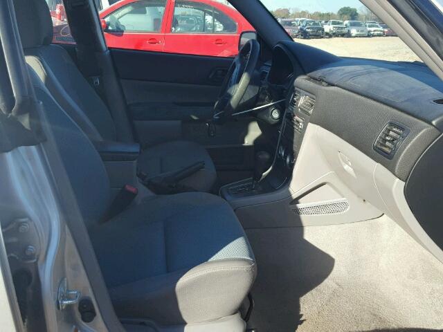 JF1SG63695H714845 - 2005 SUBARU FORESTER 2 SILVER photo 5