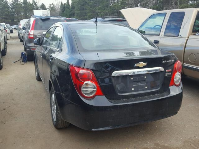 1G1JC5SB1C4208790 - 2012 CHEVROLET SONIC LT BLACK photo 3