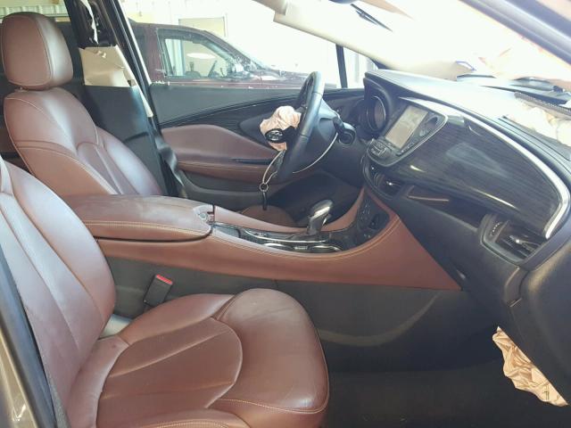 LRBFXBSA4HD077321 - 2017 BUICK ENVISION E BROWN photo 5