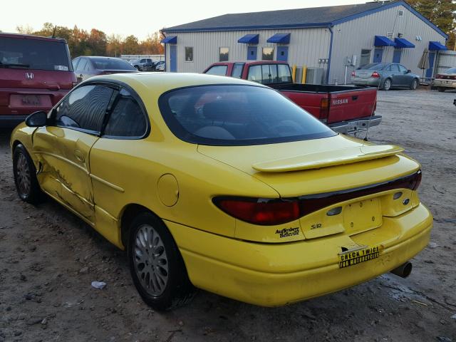 3FAKP1135YR250287 - 2000 FORD ESCORT ZX2 YELLOW photo 3