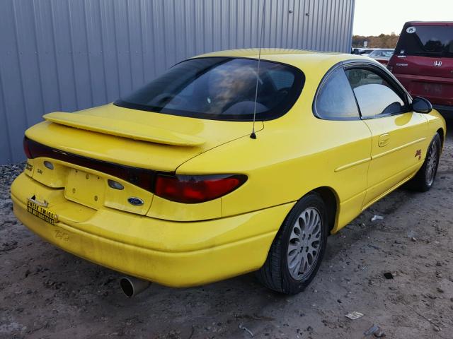 3FAKP1135YR250287 - 2000 FORD ESCORT ZX2 YELLOW photo 4