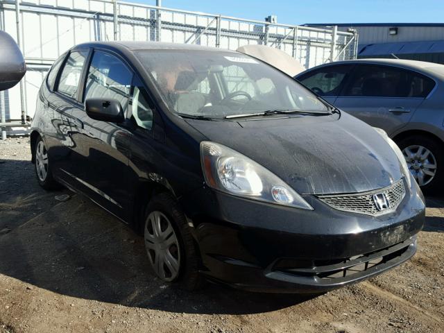 JHMGE8H24AS011740 - 2010 HONDA FIT BLACK photo 1