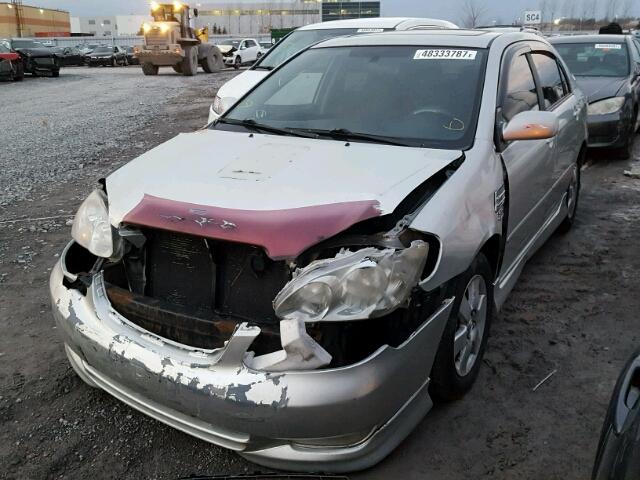 2T1BR32E83C766187 - 2003 TOYOTA COROLLA CE GRAY photo 2