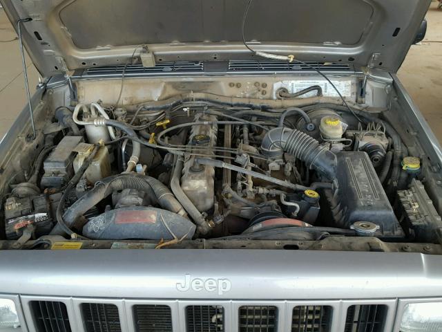 1J4FT48S41L574478 - 2001 JEEP CHEROKEE S SILVER photo 7