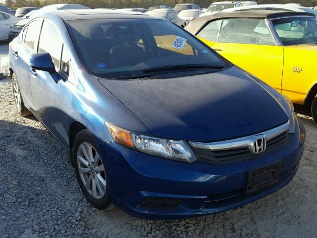 2HGFB2F86CH529905 - 2012 HONDA CIVIC EX BLUE photo 1