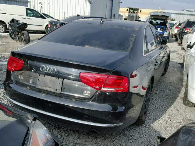 WAUCVAFD3BN010121 - 2011 AUDI A8 QUATTRO BLACK photo 4