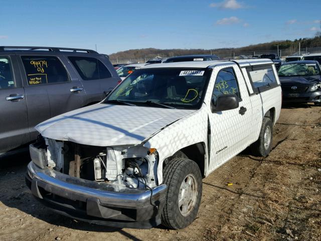 1GTCS146858266631 - 2005 GMC CANYON WHITE photo 2