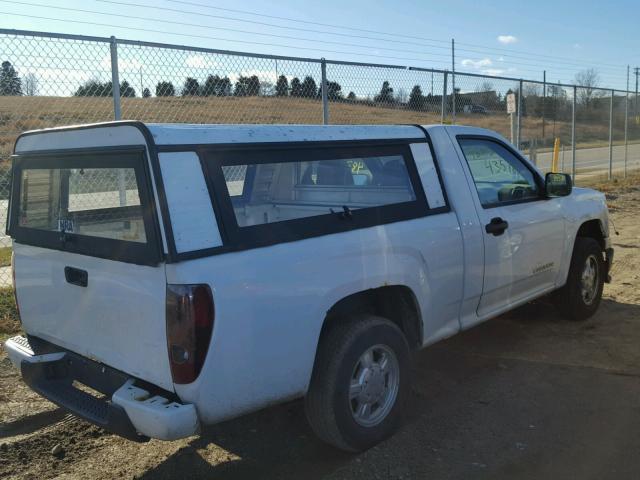 1GTCS146858266631 - 2005 GMC CANYON WHITE photo 4