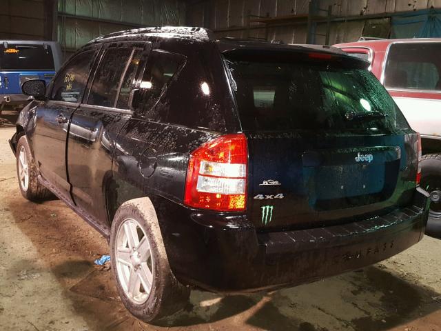 1J8FF47W97D153546 - 2007 JEEP COMPASS BLACK photo 3