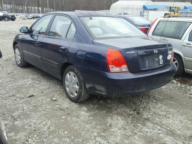 KMHDN46D45U011048 - 2005 HYUNDAI ELANTRA GL BLUE photo 3