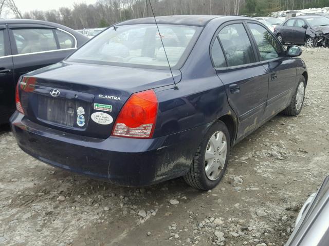 KMHDN46D45U011048 - 2005 HYUNDAI ELANTRA GL BLUE photo 4