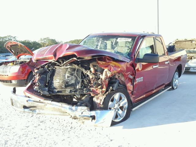 1C6RR6GT4FS691943 - 2015 RAM 1500 SLT RED photo 2