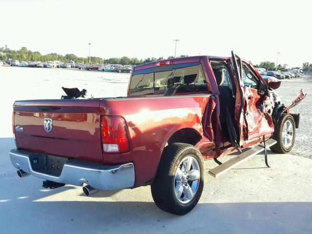 1C6RR6GT4FS691943 - 2015 RAM 1500 SLT RED photo 4