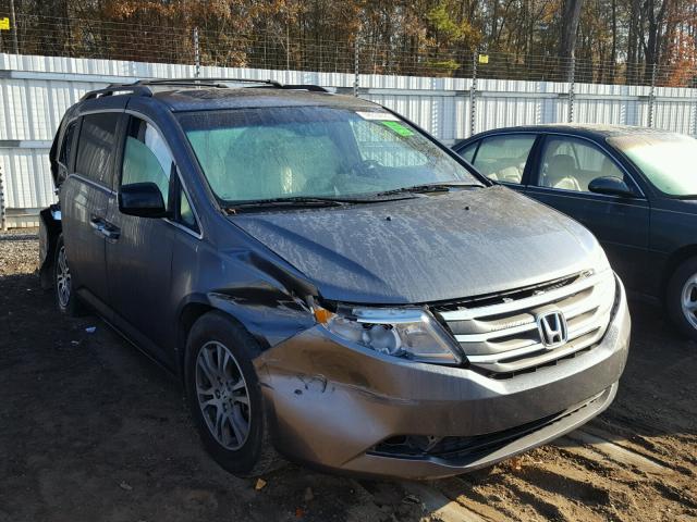 5FNRL5H61BB020797 - 2011 HONDA ODYSSEY EX GRAY photo 1