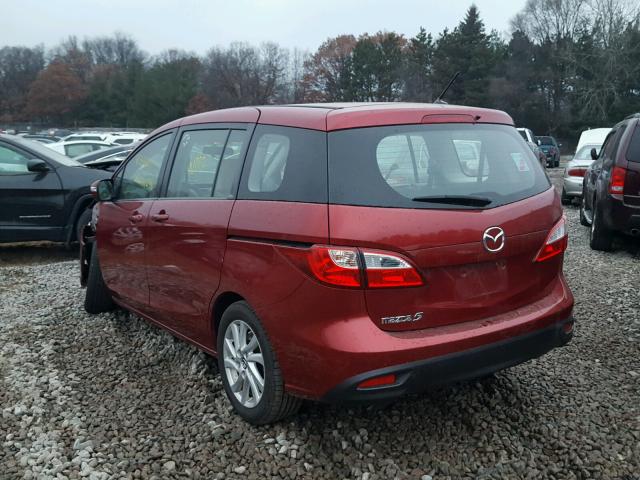 JM1CW2BL5D0156507 - 2013 MAZDA 5 RED photo 3