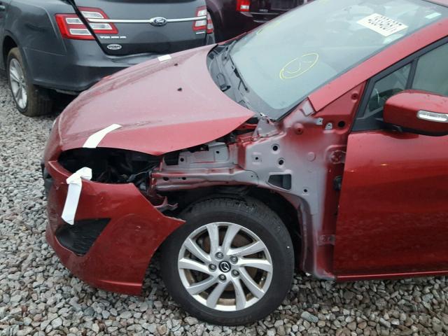 JM1CW2BL5D0156507 - 2013 MAZDA 5 RED photo 9