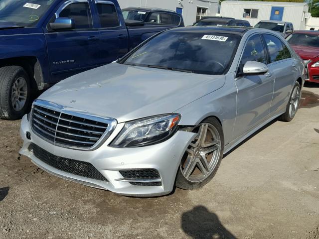 WDDUG8CB5EA008000 - 2014 MERCEDES-BENZ S 550 SILVER photo 2