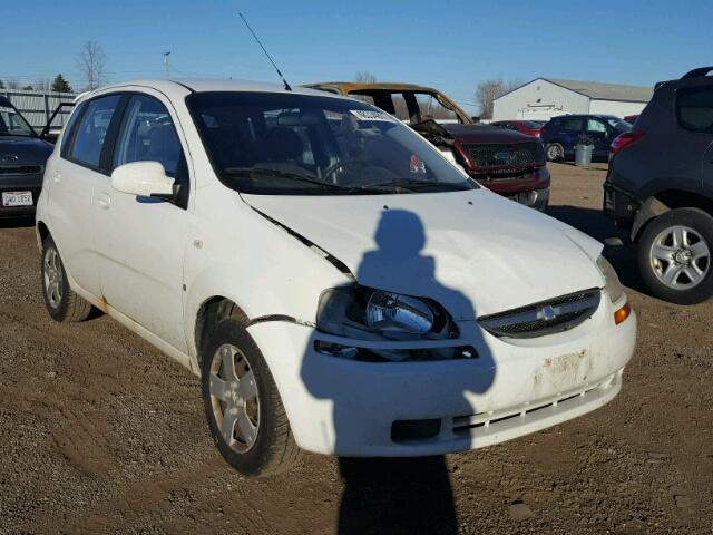 KL1TD66627B717778 - 2007 CHEVROLET AVEO BASE WHITE photo 1