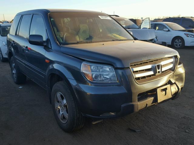 2HKYF18486H559872 - 2006 HONDA PILOT EX GREEN photo 1