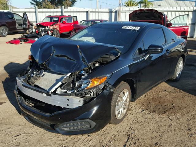 2HGFG3B51EH522446 - 2014 HONDA CIVIC LX BLACK photo 2