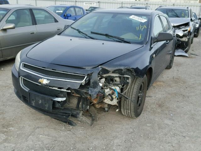 1G1ZG57B48F167275 - 2008 CHEVROLET MALIBU LS BLACK photo 2