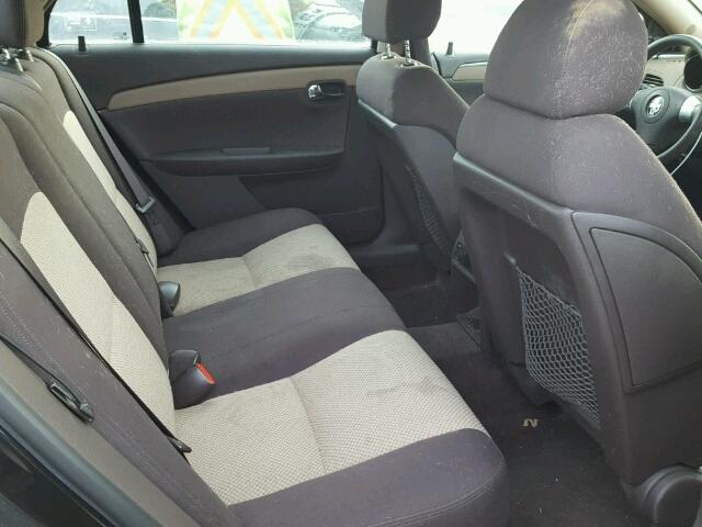 1G1ZG57B48F167275 - 2008 CHEVROLET MALIBU LS BLACK photo 6