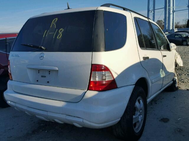 4JGAB57E35A539738 - 2005 MERCEDES-BENZ ML 350 WHITE photo 4