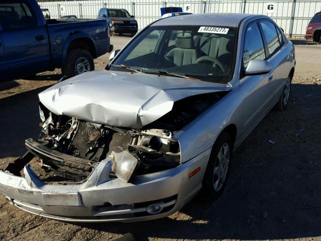 KMHDN46D24U844927 - 2004 HYUNDAI ELANTRA GL GRAY photo 2