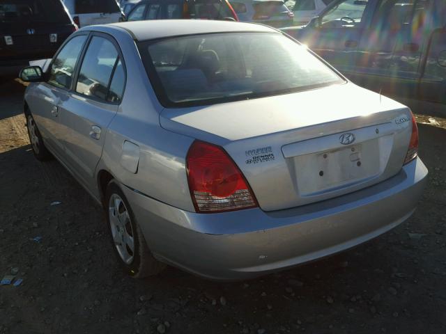 KMHDN46D24U844927 - 2004 HYUNDAI ELANTRA GL GRAY photo 3