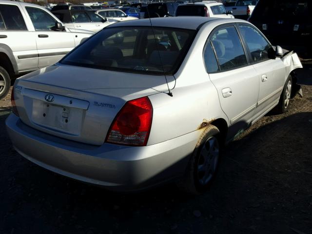 KMHDN46D24U844927 - 2004 HYUNDAI ELANTRA GL GRAY photo 4