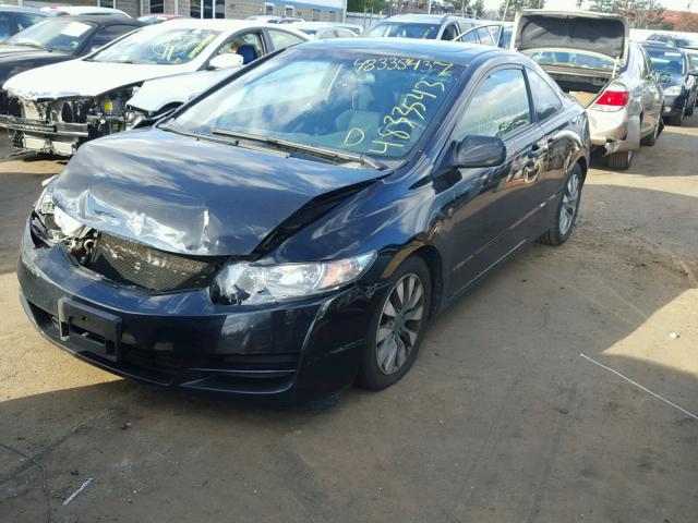 2HGFG1B86AH524220 - 2010 HONDA CIVIC EX BLACK photo 2